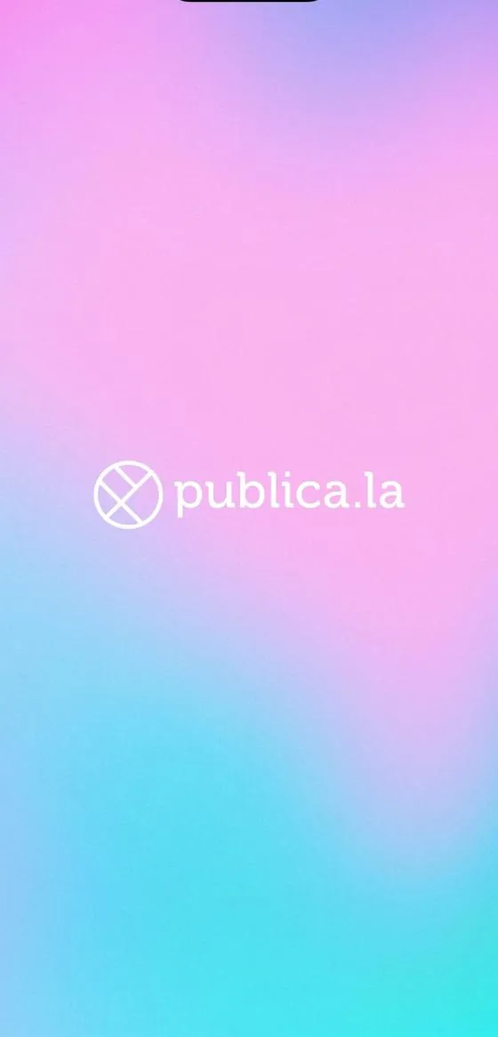 publica Reader welcome screen
