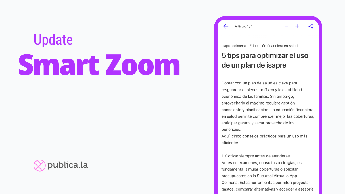 Améliorations du Smart Zoom : faites passer vos PDF au niveau supérieur